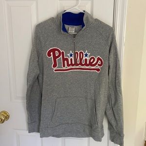 VS Pink Phillies Half Zip Sweatshirt